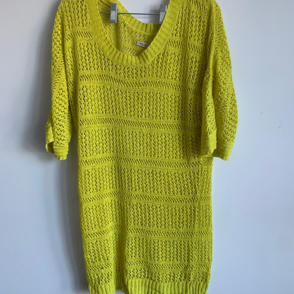Miss Sixty tunic dress yellow green